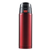 ジール 真空断熱構造ワンタッチ式マグボトル 500mL 赤 マグボトル 水筒 保温保冷 ボトル ワンタッチオープン【北海道・沖縄県・離島 配送不可】