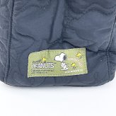 スヌーピー キルトショルダーバッグ(大) ブラック ルートート ROOTOTE SNOOPY 送料込み
