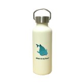 ジンベエザメ かわいい 取っ手付きマグボトル おしゃれ 290ml 保温 保冷 ステンレス マグボトル 取っ手付き 真空 断熱 二重構造 ボトル タンブラー 水筒 マイボトル オリジナル ジンベイザメ サメ 魚 ペット 動物 アニマル