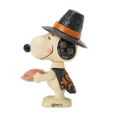 ジム ショア Jim Shore スヌーピー ウィズ パンプキンパイ ミニ 置物 フィギュア 人形 6018514 Peanuts インテリア ＜ハロウィン＞