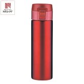 真空二重 ワンタッチボトル 300mL 赤 マグボトル 水筒 保温保冷 ボトル ワンタッチオープン【北海道・沖縄県・離島 配送不可】