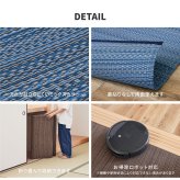 夏ラグ 夏用カーペット 洗える い草風 カーペット ライアン 36間 15帖 15畳 PP ラグ ビニール風 上敷 ござ 畳の保護