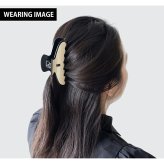 アレクサンドル ドゥ パリ ヘアクリップ レディース ブランド ALEXANDRE DE PARIS パリジェンヌLクリップ ACCL-17630-03-Y ベージュ ブラック