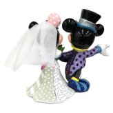 ミッキー ミニー ウェディング Romero Britto 19cm | ロメロ・ブリット デザイン アート 正規輸入品