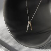  le lien pointe ゴールド シルバー ネックレス シンプル 可愛い 棒 バー プチ つけっぱなし お洒落 レディース 18金 K18 地金 ペンダント ジュエリー アクセサリー プレゼント ギフト 記念日
