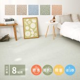 ラグ カーペット 敷き詰め PS-700 江戸間8帖 8畳 防炎 防音 抗菌 防汚 はっ水 日本製 新生活