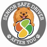 カーサイン 高齢者マーク SENIOR SAFE DRIVER チャウチャウ ステッカー シール 直径13cm 肉球 日本製 車