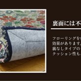夏ラグ 夏用カーペット い草ラグカーペット 『DXロザンヌNF』 約191×191cm（裏:不織布）