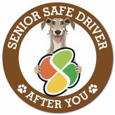 カーサイン 高齢者マーク SENIOR SAFE DRIVER ディアハウンド マグネット 強力 直径13cm 肉球 日本製 車 ステッカー