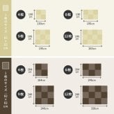 水拭きできる い草風 置き畳 綾模様 約65×65×2.5cm 1枚 半畳 縁なし フロア畳 ユニット畳 PP 滑り止め付き