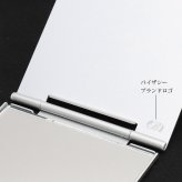 ハワイアンジュエリー 折りたたみ コンパクトミラー Mサイズ 名入れ 刻印 無料 アルミ製 ハワイアン 手彫り オリジナル 折り畳み 卓上 薄型 四角 折立 シンプル ブランド BY THE SEA バイザシー メンズ レディース 誕生日 プレゼント ハロウィン 【品番：MIRROR-M】