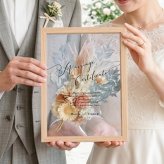 結婚証明書 ドライフラワーフレーム　メルシーブーケ☆【結婚証明書】【ドライフラワー】【メッセージカード無料】 おしゃれ 人前式 