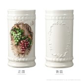 イタリア 家具 ヨーロピアン ヴェローナクラシック 陶製傘立て-ブドウ  傘 玄関 ヨーロッパ家具 クラシック 輸入家具 アンティーク風 イタリア製 おしゃれ 高級感 エレガント リモート テレワーク 在宅