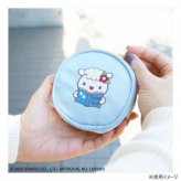 ハローキティ アクセサリーポーチ ブルー 小物入れ 収納 ケース ジュエリーポーチ サンリオ キャラクター 雑貨 ポーチ 指輪 ネックレス ピアス 持ち運び 旅行用 おしゃれ かわいい サンリオ正規ライセンス品
