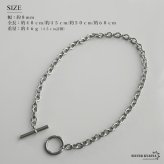 ステンレス マンテルネックレス チェーンネックレス シルバー 4サイズ シンプル 存在感 メタル お洒落 レディース 女性 金属アレルギー対応