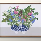 日本製 フローラル 花 フラワー A3 サイズ ポスター アート おしゃれ 絵画 インテリア 北欧 イラスト マット紙 艶消し アートパネル 額 フレーム デザイン 壁掛け ギフト 新築祝い ディスプレイ  速達 送料無料