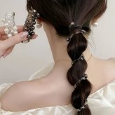 ヘアアクセサリー コイルポニー ポニーフック 巻く コイル アップ おしゃれ ポニーフック ヘアアクセ まとめ髪 リボン スパイラルヘア 玉ねぎヘア サテンリボン トレンド エレガント ヘアフック 大人っぽい プレゼント アクセント