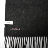 ポールスミス マフラー Paul Smith M1A-933D-AS04 メンズ レディース ダークグレー ピンクロゴ