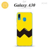 SCV43 Galaxy A30 SCV43 スマホケース ソフト カバー ギザギザ 黄 黒 nk-scv43-tp191