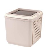リッチェル キュービックルーム グレージュ 犬猫用キャリーハウス ペットキャリーバッグ ハウス ゲージ 移動用ケージ 通院 避難用 猫用 犬用 小型犬 折りたたみ おしゃれ