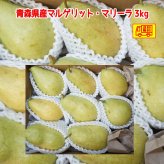 青森県産 洋梨 　　マルゲリット・マリーラご家庭用　6-10玉　３ｋｇ