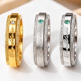 【ラッピング無料】 セミオーダージュエリー誕生石金属アレルギー対応 ステンレスリング単品 刻印 名入れ シルバー エンゲージ 結婚 エンドレス(シルバー)  ギフト 大人かわいい 指輪ギフト ジーラブ