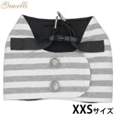 ジェメリ Gemelli ナチュラルボーダーハーネス ユニセックス XXS グレー