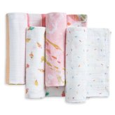おくるみ スワドル 4枚セット 出産祝い aden+anais エイデンアンドアネイ アイスクリーム コットンモスリン ダブルガーゼ 大判 約112cm 新生児 退院 内祝い 出産内祝い 女の子 ギフト 専用ボックス入り ガーゼケット ブランケット 授乳ケープ おむつ替えシート プレイマット