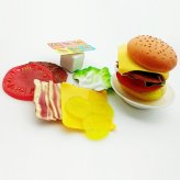 おもちゃ おままごと ハンバーガーセット 食材 プラスチック キッチン 組み合わせ遊び ごっこ遊び 指先遊び 子供 知育おもちゃ 男の子 女の子 6歳 誕生日 プレゼント ギフト 入園祝い