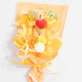 キャンディー フラワー ミニミニ ブーケ ギフト オレンジ むらさき ピンク 赤 水色 青 黄緑 黄色 花 造花 卒業 卒園 誕生日 プレゼント ギフト 女性 母 祖母 女友達 退職祝い 結婚記念日 母の日 お祝い 発表会 子供 遊戯会 贈り物 送料無料