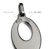 金属アレルギー対応 ネックレス ハワイアンジュエリー 刻印 無料 誕生石 純チタン オーバル プレート Sサイズ チェーン付 ステンレスより軽く肌に優しい メンズ レディース プレゼント ハロウィン 【品番：CG-TIP308】