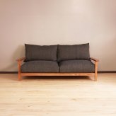 ソファ ハイム レッドオーク 天然木 ポケットコイル W188×D94.5×H85cm座面高43cm ソファー リビング 一人暮らし ブラウン おしゃれ 新生活