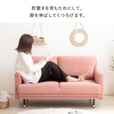 ソファ 座椅子 コンパクト シルエット 2人掛け IW-CS-1009 幅135cm ー 二人掛け 一人暮らし ワンルーム 北欧 おしゃれ 韓国インテリア かわいい 小さめ ピンク ブラウン