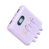 モバイルバッテリー MFi認証 【 6台同時充電&4ケーブル内蔵】 20800mAh大容量 半固体電池 軽量 小型 携帯充電器 ワイヤレス充電対応 燃えにくい 準固体電池 Type-C 3Way蓄電 LCD電量残量表示 旅行/出張/アウトドア/キャンプ/停電対策/防災 iPad/iPhone/Android各種スマホ対応