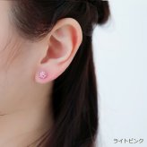 セカンドピアス チタン 純チタン 片耳 医療用 耳たぶ パヴェ クリスタルボール 6mm ピアス スタッド キャッチ 小さめ【全品1個ずつバラ売り】 プレゼント