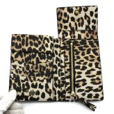 ガニー GANNI 財布 小銭入れ付き 二つ折り財布 B3010041-859 Bou Travel Wallet レディース アーモンドミルク（レオパード）海外正規品