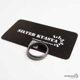 ステンレス ブラックリング 燻し加工 アンティークリング メンズリング つや消し 指輪 マット 甲丸 プチプラ 高見え 渋い かっこいい 男性 金属アレルギー対応