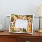 結婚証明書 ゲスト参加型 フラワーフレーム Marriage Flower　50～70名対応☆【結婚証明書】【ドライフラワー】【メッセージカード無料】 おしゃれ 人前式 