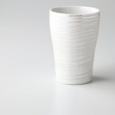 ラスターホワイト光彩フリーカップ 陶器 美濃焼 やきものの里から、暮らしを贈ります。　ギフト 食器 セット テーブルウェア
