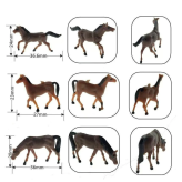 ミニチュア 馬 フィギュア ランダム5点セット 10点セット ホース 馬模型 ジオラマ 箱庭 ミニチュアガーデン 情景模型 ドールハウス 撮影小物 DIY 装飾