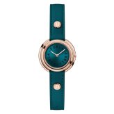 フルラ 腕時計 レディース アイコンシェイプ 29.5mm グリーン ブルーグリーン ローズゴールド レザー FURLA ICON SHAPE クオーツ プレゼント ギフト 女性 妻 誕生日 記念日 成人 卒業 入学