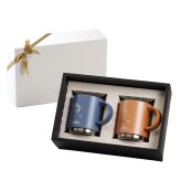 名入れ マグカップ サーモス マグ ペア セット Thermos 350ml 450ml JDS-351 JDS-451食洗器対応 スタッキング お揃い グラス 結婚祝い 夫婦 両親 カップル 記念品 名前入り おしゃれ 母の日 ギフト ラッピング 実用的