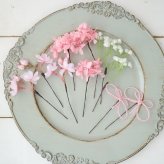 髪飾り 桜 アジサイ 水引 成人式 卒業式 結婚式 前撮り 振袖 袴 ヘッドドレス プリザーブドフラワー 造花 212