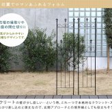 ガーデン エクステリア オールドシャトーフェンス スリムタイプ 4枚組 フェンス アイアン ガーデニング 枠 柵 仕切り 目隠し 境目 クラシカル アンティーク トレリス ベランダ つる 薔薇 バラ 朝顔 園芸 ラティス つるバラ 庭誘引 屋外 新生活