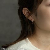 ピアス フープ つけっぱなし 小ぶり ステンレス アレルギー対応 幅2.0ｍｍ × 内径 8mm 12mm 中折れ 大人 上品 通勤 オフィス シンプル