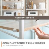 食器棚 ゴミ箱収納付き ゴミ箱上ラック レンジ台 ゴミ箱上レンジラック レンジラック キッチン収納 スライド収納 可動棚 大容量 レンジボード キッチンラック キッチンボード ランドリーラック サニタリーラック 収納 おしゃれ シンプル：