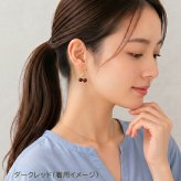ピアス 金属アレルギー サージカルステンレス フック 落ちない 引っかからない 外れにくい フック かわいいサクランボ型ピアス カラビナ さくらんぼ チェリー フルーツ