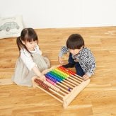 知育玩具 木製そろばん レインボーアバカス 10段のカラフルおもちゃ 3歳 木製 男の子 女の子