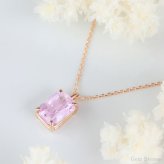  非加熱 パパラチアサフィア 1.99ct K18PG 18金 ピンクゴールド ネックレス ペンダント レディース 一粒ネックレス サファイアネックレス ジュエリー ピンク サファイア 誕生石  プレゼント Drops