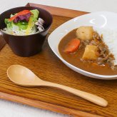 スプーン おしゃれ カトラリー 木 木製 カレースプーン 業務用 かわいい 大きめ 丼 18cm スープ お弁当用 漆 天然木製 食器 カレー カフェ風 シンプル 漆 ナチュラル カレー シチュー スープ マルチ 万能 アウトドア